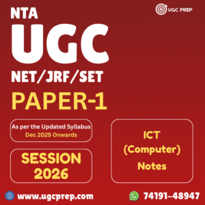 UGC NET Paper 1 ICT Notes