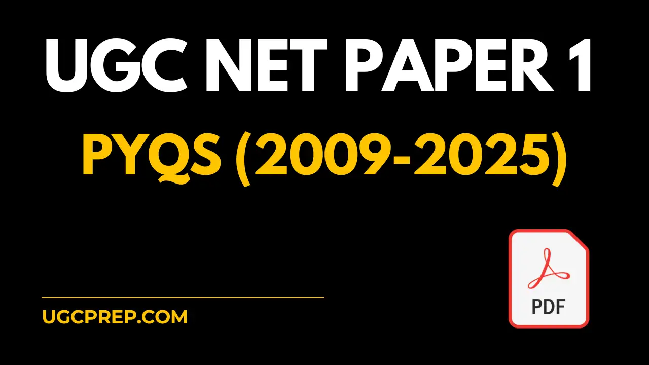 UGC NET Paper 1 PYQs (2009-2025) Download