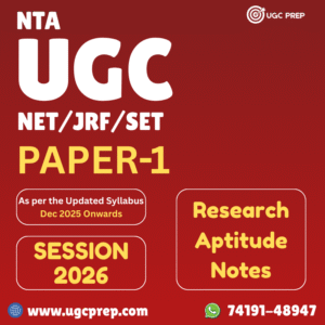UGC NET Paper 1 Research Aptitude Notes